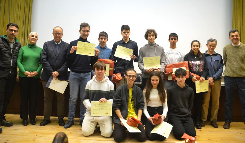 Entrega de los premios de la fase local de la Olimpiada Matemática, organizada por la Universidad de Salamanca y la Real Sociedad Matemática Española. Foto USAL