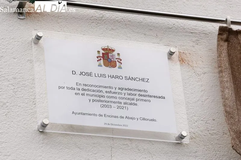 Emotivo homenaje a José Luís Haro, exalcalde de Encinas de Abajo | FOTOS: David Sañudo
