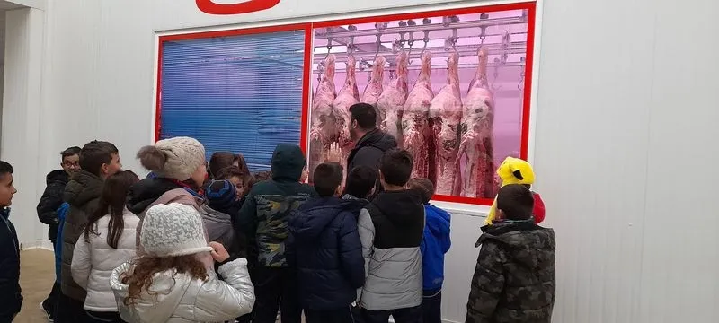 Visita de escolares del colegio San Juan Bosco a las instalaciones de Mercasalamanca
