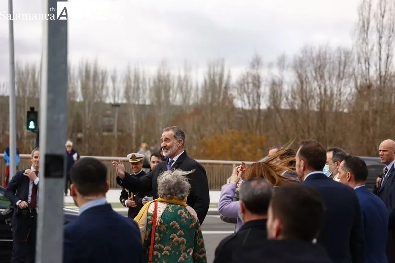 Visita del rey Felipe VI al Hospital de Salamanca. Foto de David Sañudo