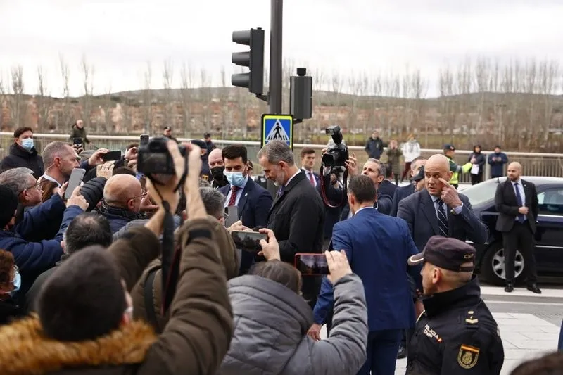 Visita del rey Felipe VI al Hospital de Salamanca. Foto de David Sañudo