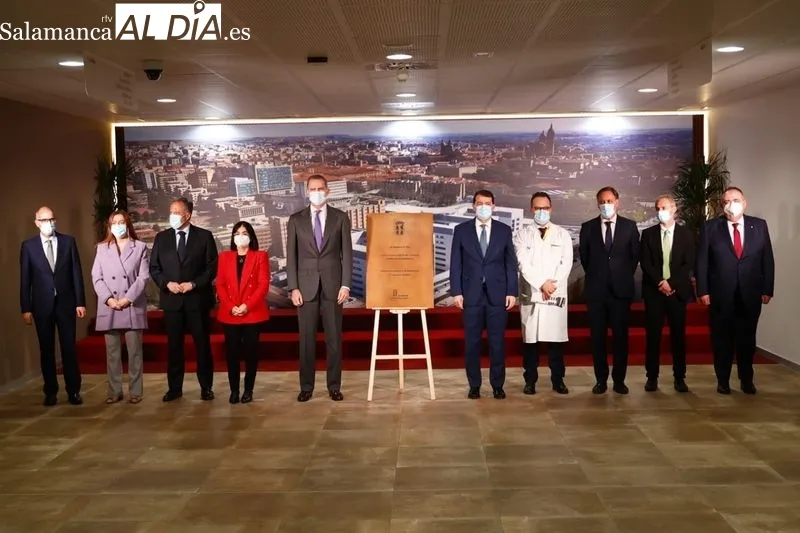 Visita del rey de España, Felipe VI, al  Hospital Universitario de Salamanca. Foto de David Sañudo