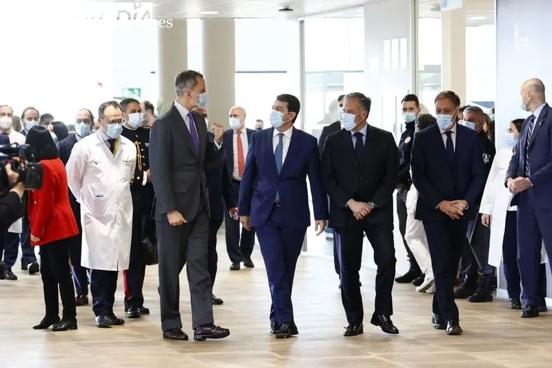 Visita del rey de España, Felipe VI, al  Hospital Universitario de Salamanca. Foto de David Sañudo