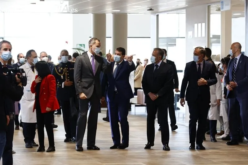 Visita del rey de España, Felipe VI, al  Hospital Universitario de Salamanca. Foto de David Sañudo