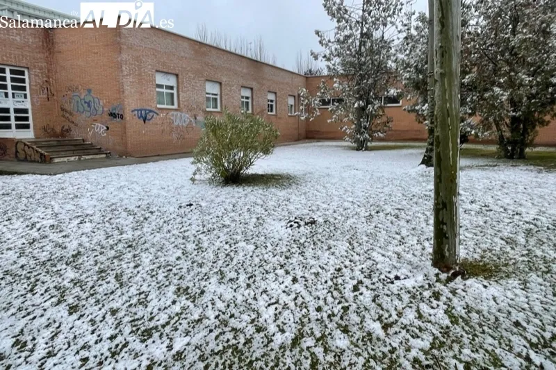 La nieve llegaba en la mañana de este jueves a Peñaranda