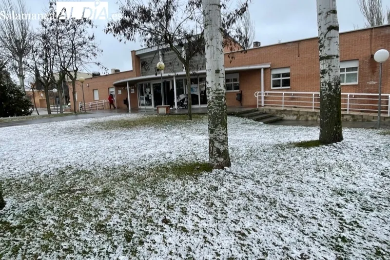 La nieve llegaba en la mañana de este jueves a Peñaranda