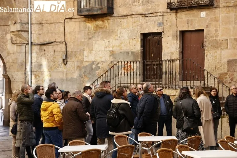 El centro de Salamanca, en la mañana de este domingo. Fotos: David Sañudo