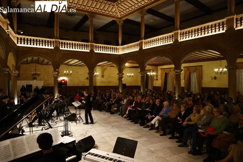 Concierto de la agrupación Big Band Universidad de Salamanca en el Casino. Fotos: David Sañudo