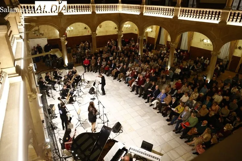 Concierto de la agrupación Big Band Universidad de Salamanca en el Casino. Fotos: David Sañudo