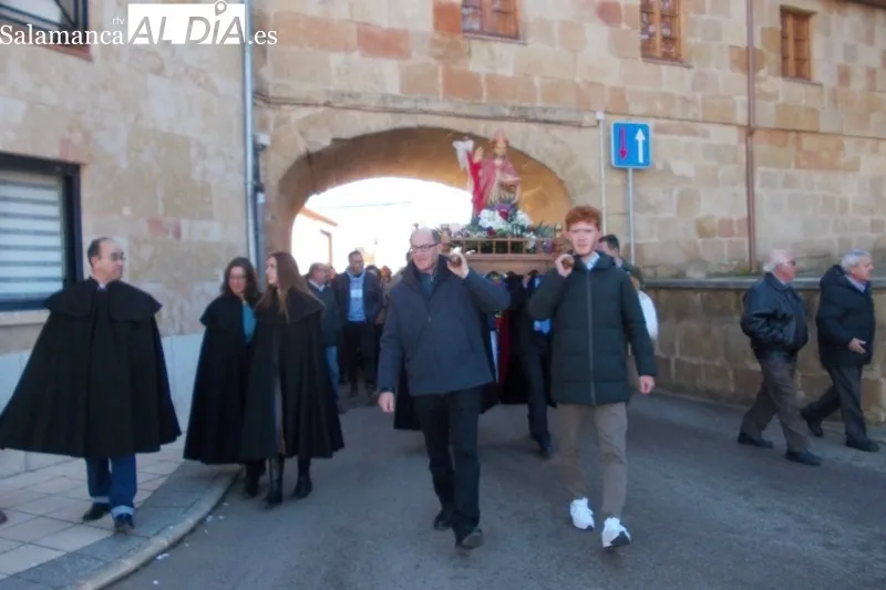 Babilafuente festejaba en las calles a San Blas