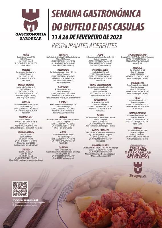 Festival del Botillo y las Casulas en el marco del Carnaval dos Caretos