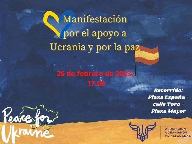 Una manifestación recorrerá Salamanca en apoyo a Ucrania
