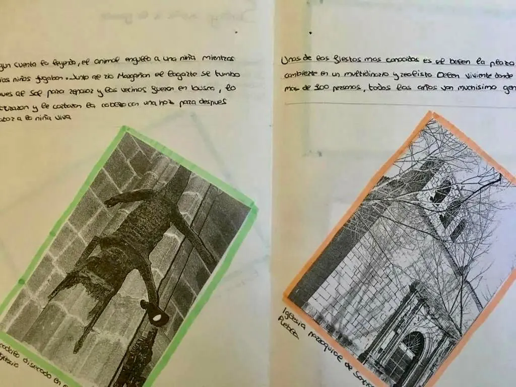 Los alumnos de 5º del Ceip Miguel de Unamuno realizan folletos turísticos
