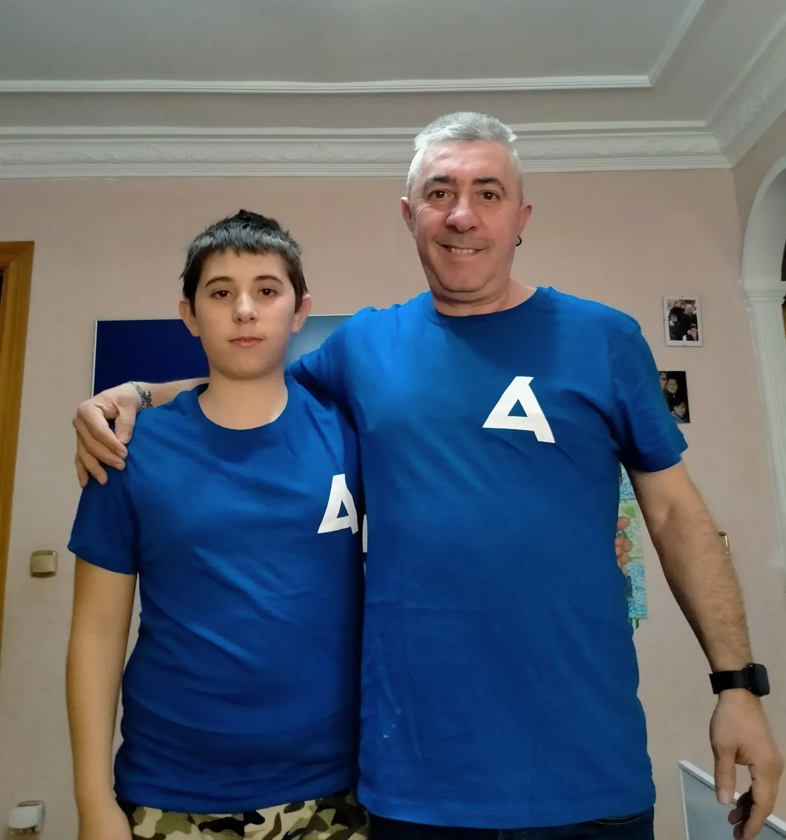 Javi Archi y su hijo, Iker