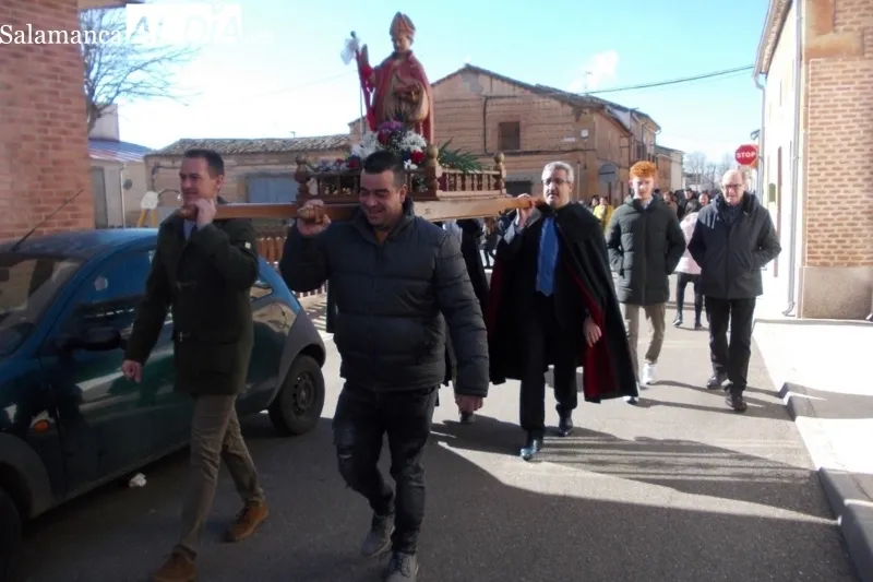 Babilafuente festejaba en las calles a San Blas