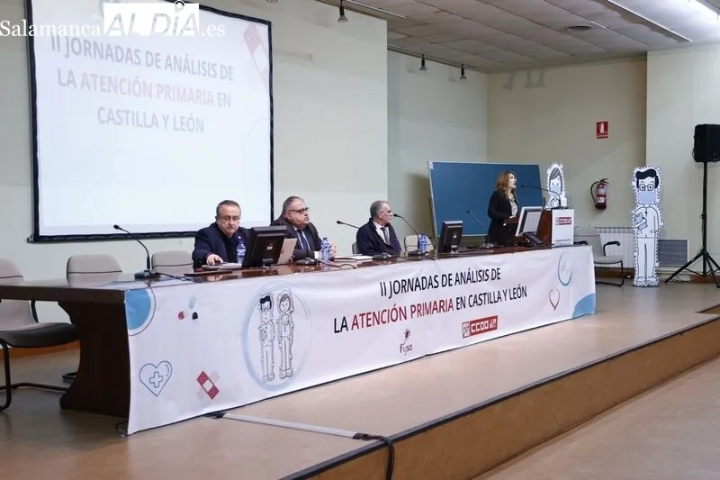Congreso sobre Atención Primaria organizado por Comisiones Obreras en la Facultad de Medicina, en Salamanca. Foto de David Sañudo
