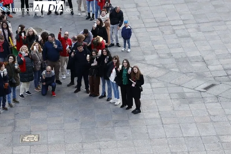 Acto de Pyfano en la Plaza Mayor de Salamanca. Foto de David Sañudo
