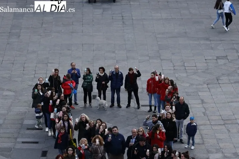 Acto de Pyfano en la Plaza Mayor de Salamanca. Foto de David Sañudo