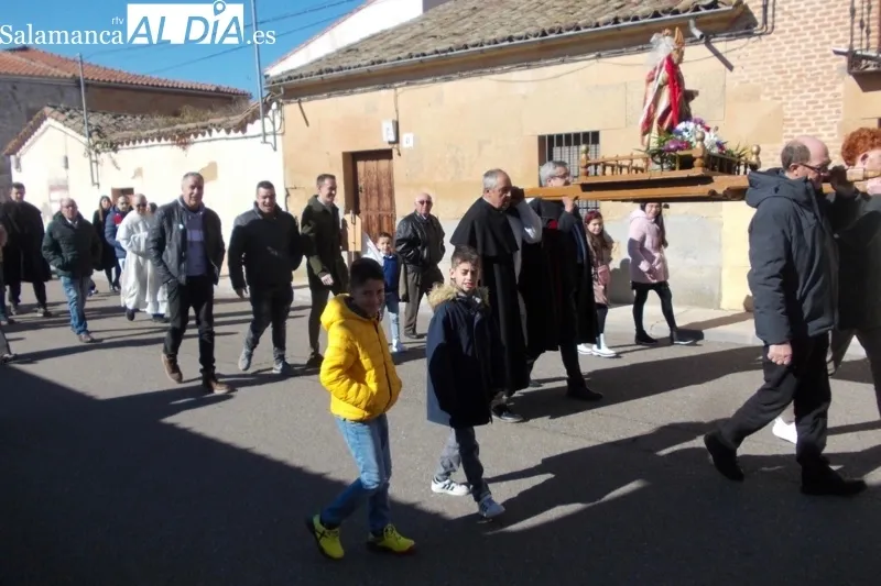 Babilafuente festejaba en las calles a San Blas