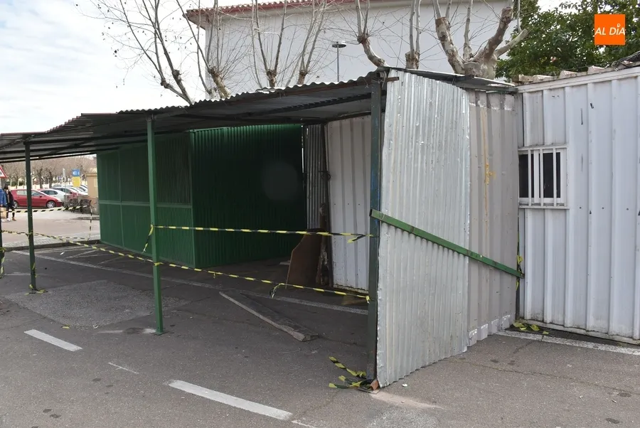 Foto 2 - Los carros empiezan a llegar a los pinos mientras se ultima el coso taurino