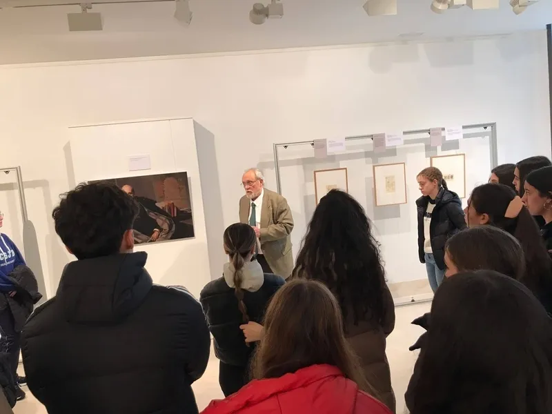 Foto 6 - As&iacute; ha sido la visita del San Juan Bosco a la exposici&oacute;n de dibujos de Santiago Ram&oacute;n y Cajal