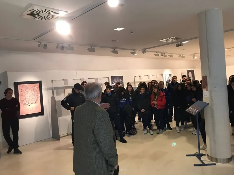 Foto 5 - As&iacute; ha sido la visita del San Juan Bosco a la exposici&oacute;n de dibujos de Santiago Ram&oacute;n y Cajal
