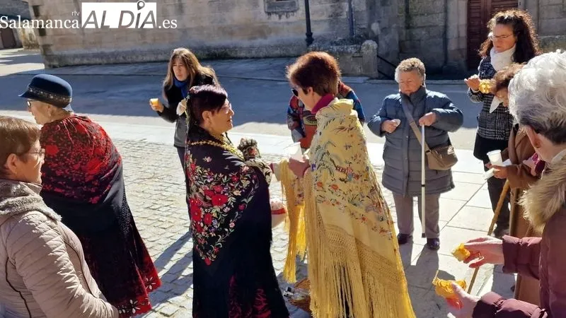 Las Águedas de Sobradillo iniciaron la fiesta con la entrega del bastón de mando