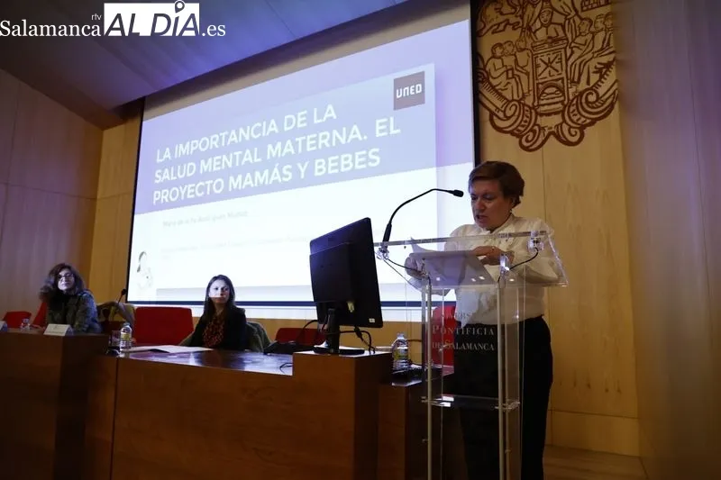 Conferencia organizada por la Facultad de Psicología de la Universidad Pontificia de Salamanca. Foto de David Sañudo