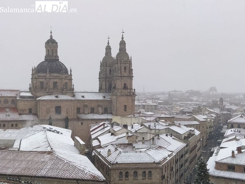 La transformación de la ciudad de Salamanca por la nieve