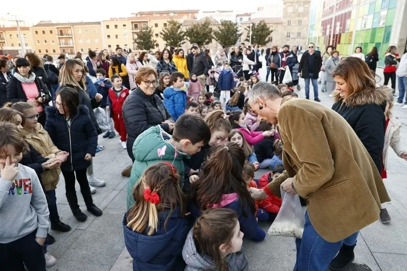Actos organizados por la Asociación Corazones Guerreros en la plaza de la Concordia. Foto de David Sañudo