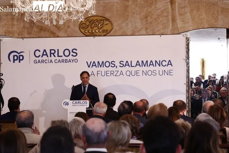 Presentación de la precandidatura de Carlos García Carbayo a la presidencia del Partido Popular de Salamanca. Foto de David Sañudo