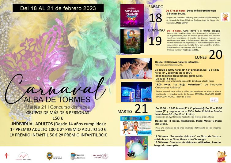 El Ayuntamiento presenta la programaci&oacute;n del carnaval de Alba de Tormes&nbsp; | Imagen 1