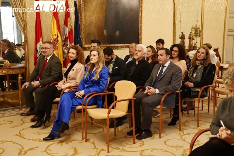 Presentación en el Ayuntamiento de Salamanca de la II Semana del Español organizada por la Federación Española de Escuelas de Español como Lengua Extranjera (FEDELE). Foto de David Sañudo
