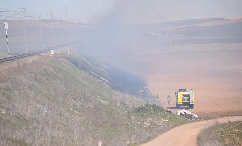 Incendio en Cabrerizos. Foto de Samuel Mellado