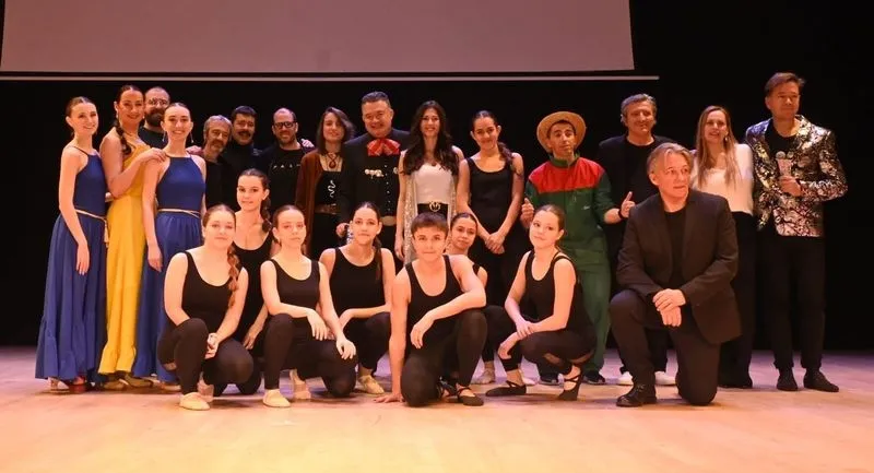 Artistas de la Gala del Amor y del Humor, en el Palacio de Congresos de Castilla y León, en Salamanca