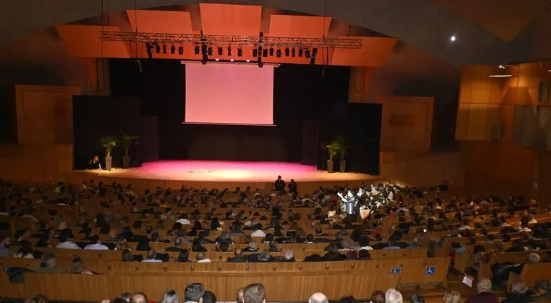Espectadores en el Palacio de Congreso, con motivo de la Gala del Amor y del Humor