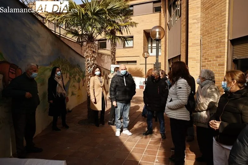 Inauguración del mural de Chema Alonso en el Centro Residencial Boni Mediero. Foto de David Sañudo
