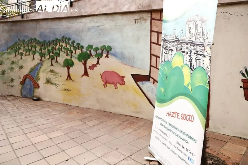 Inauguración del mural de Chema Alonso en el Centro Residencial Boni Mediero. Foto de David Sañudo