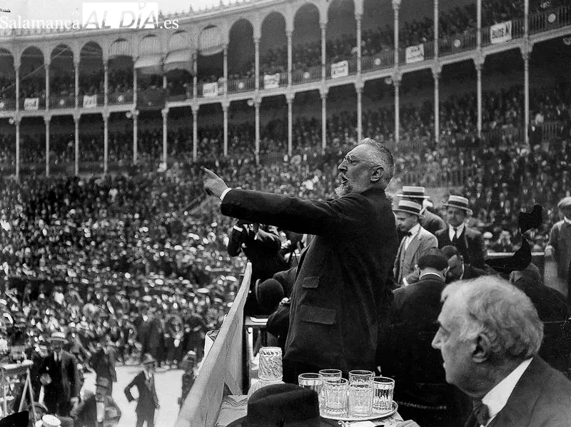 Mitin de Unamuno. Foto Archivo Histórico Municipal de Guadalajara