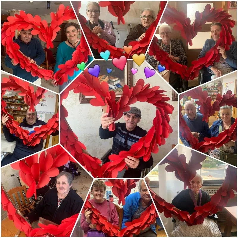 Fiesta del amor y la amistad por San Valentín en la Residencia Arapiles