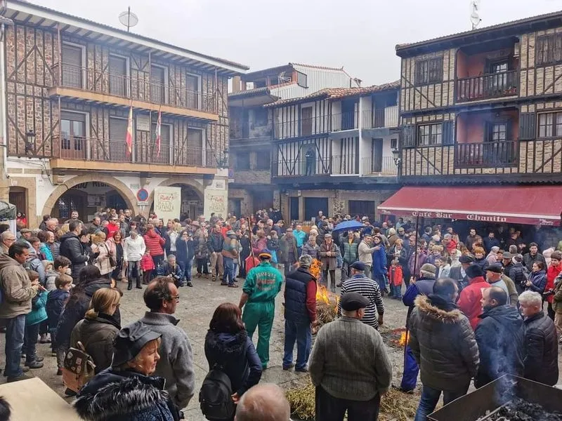 Imagen de una edición anterior de la Fiesta de la Matanza tradicional en Sotoserrano