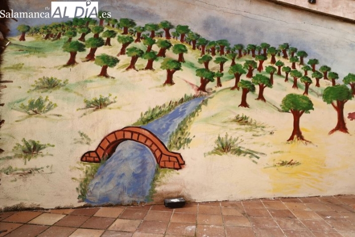 mural de Chema Alonso en el Centro Residencial Boni Mediero
