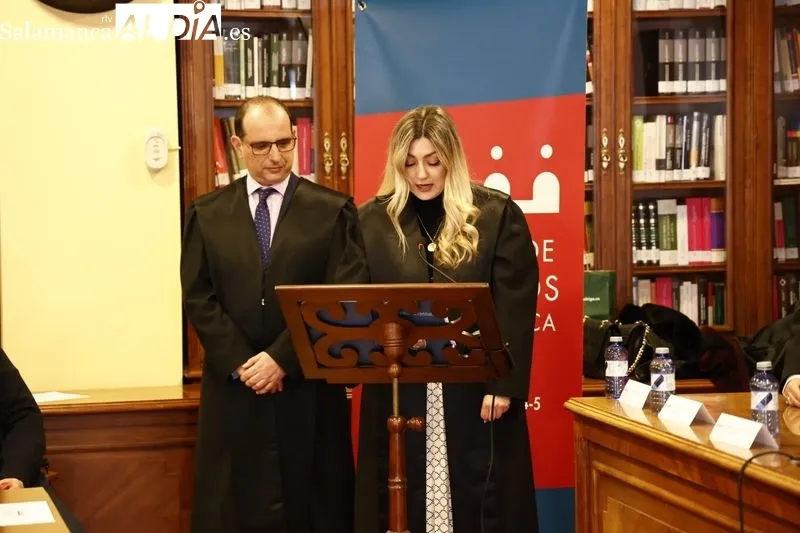 Toman de posesión de los cargos de los nuevos integrantes de la Junta de Gobierno del Colegio de Abogados de Salamanca. Foto de David Sañudo