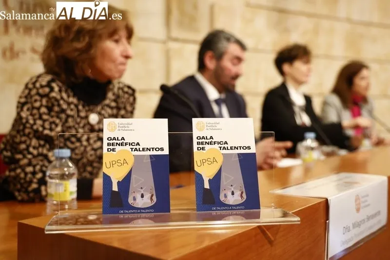Presentación de la 'Gala Benéfica de Talentos: De Talento a Talento' que se celebrará en el Casino de Salamanca el 28 de febrero. Foto de David Sañudo