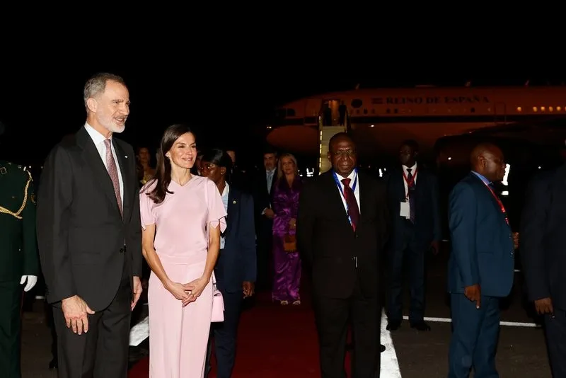 Llegada de los Reyes de España Angola. Foto Casa Real