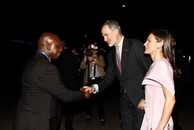 Llegada de los Reyes de España Angola. Foto Casa Real