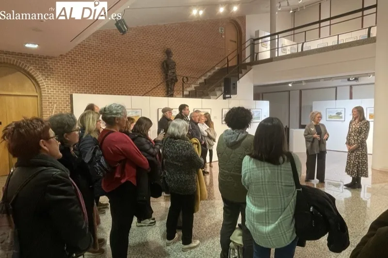 Foto 2 - El CDS recorre los &lsquo;paisajes de Castilla&rsquo; a trav&eacute;s de la exposici&oacute;n de acuarelas de Carmen S&aacute;nchez Bl&aacute;zquez