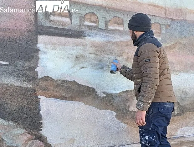 Foto 2 - Un enorme mural para recordar el pasado de este pueblo salmantino