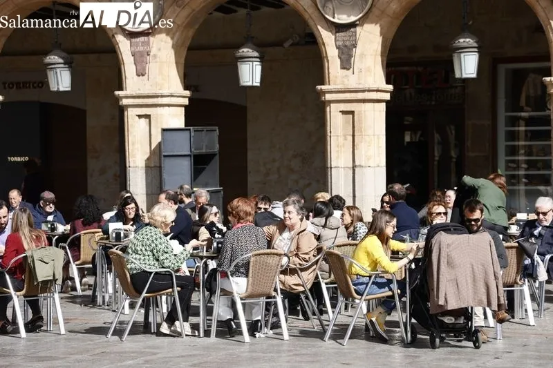 Foto 4 - El buen tiempo en Salamanca llena de ambiente el centro de la ciudad