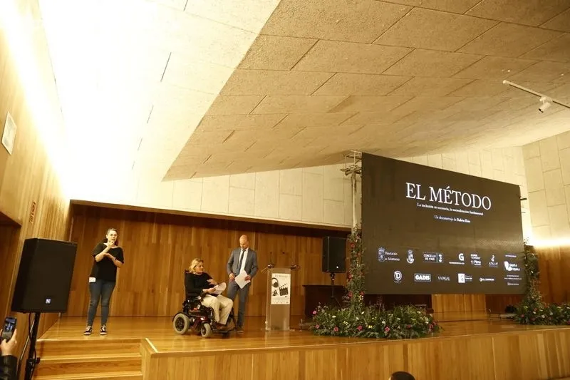 Preestreno del documental cinematográfico 'El Método' en el salón de actos de Delegación Territorial de la Junta en Salamanca. Fotos: David Sañudo